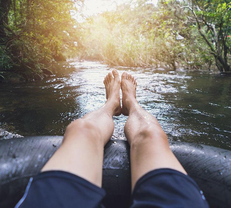 rubber swim tube