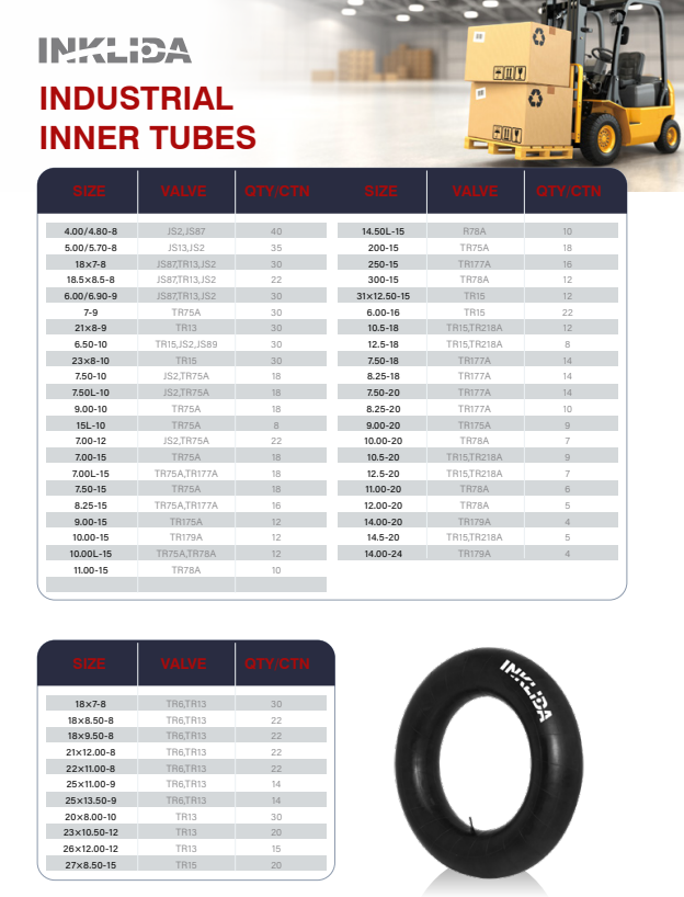 INDUSTRIAL INNER TUBES